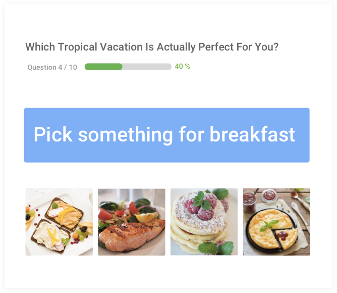 Build interactive business quizzes to engage your customers