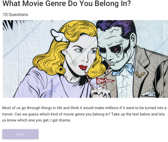 Build fun personality quizzes
