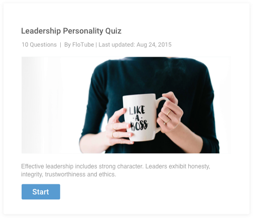 Types of Personality Quizzes - Leadership personality quiz